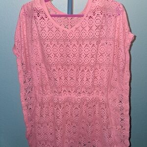 Wonder Nation Kids Orange Crochet Top